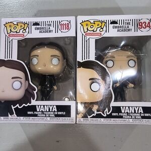 Funko Pop Umbrella Academy Vanya Hargreeves 934 and 1118 Vinyl Figure Set Lot